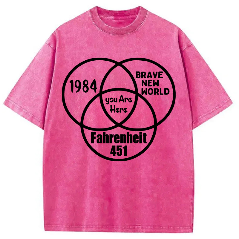 Modecanvas Multidimensional Thinking Washed T-Shirt