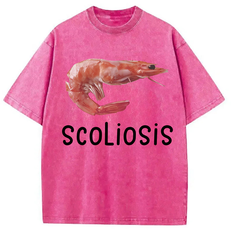 Modecanvas Scoliosis Washed T-Shirt