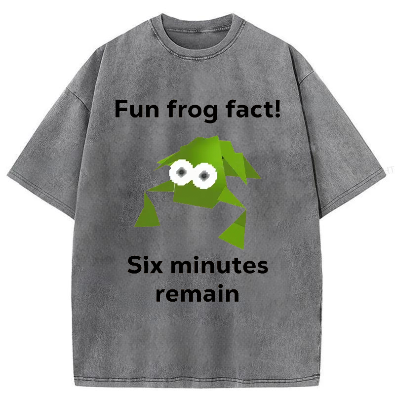 Modecanvas Funny Frog Kanji Washed T-Shirt