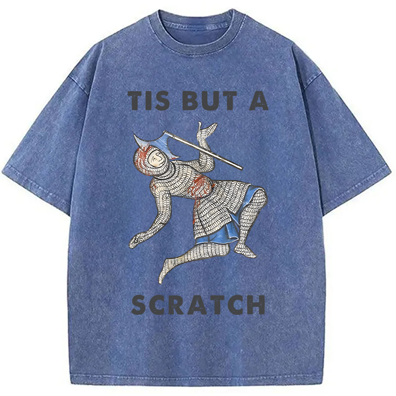 Modecanvas Funny Medieval Washed T-Shirt