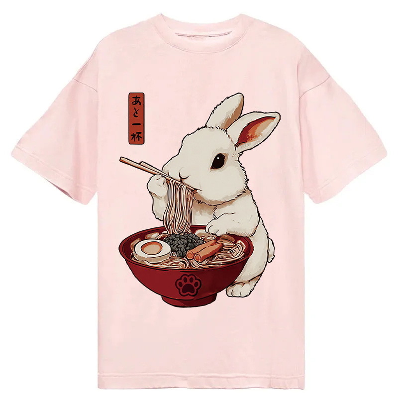 Modecanvas Bunny:One More Bowl, Please! DTG Printing Classic T-Shirt-modecanvas