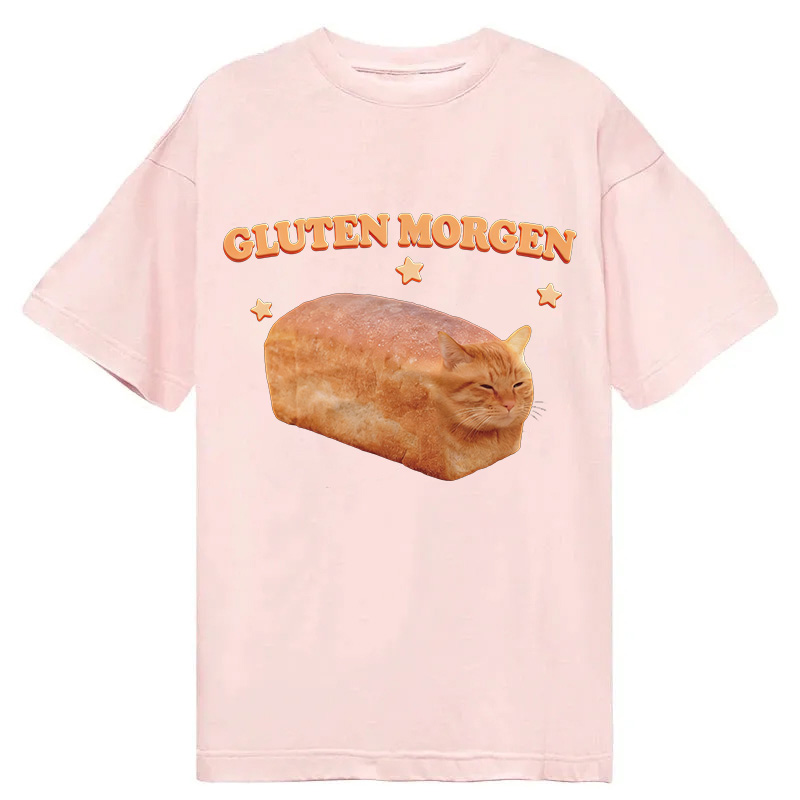 Modecanvas Silly Gluten Cat DTG Printing Classic T-Shirt-modecanvas