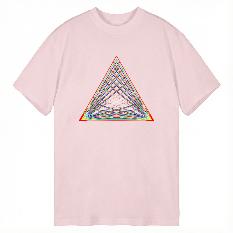 Modecanvas Prismatic Pyramid DTG Printing Classic T-Shirt-modecanvas