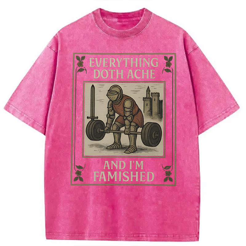 Modecanvas Everything Doth Ache DTG Printing Washed T-Shirt