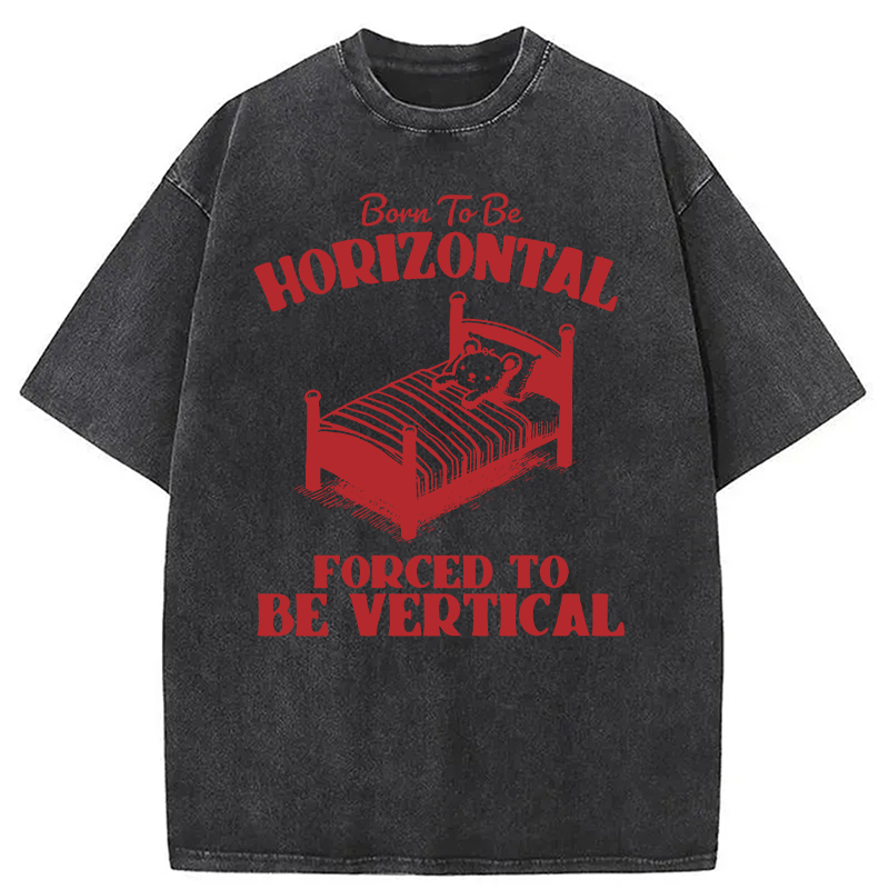 Modecanvas Mental Health Retro Meme DTG Printing Washed T-Shirt