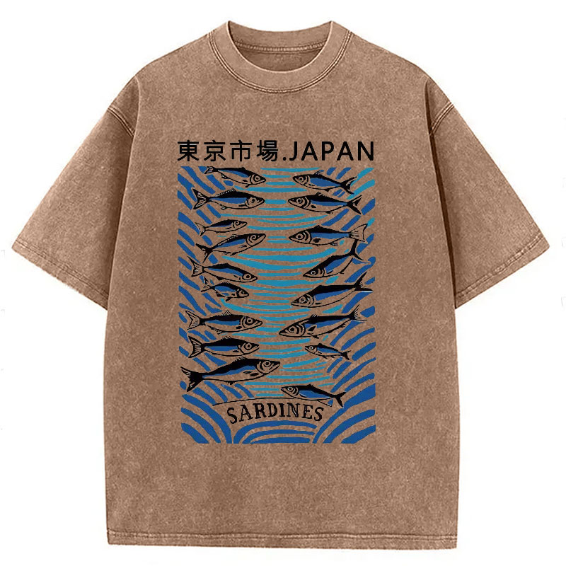 Modecanvas Tokyo Fish Market Washed T-Shirt