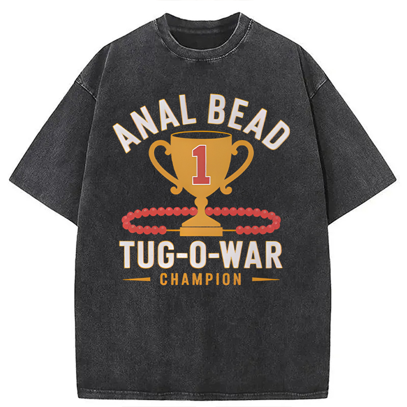 Modecanvas Champion Funny DTG Printing Washed T-Shirt