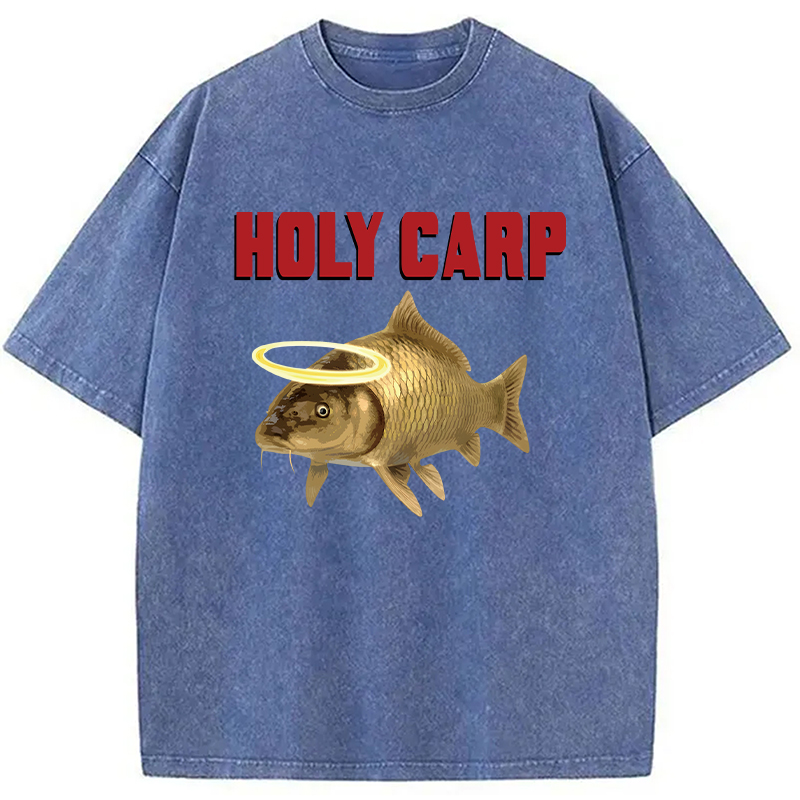Modecanvas Holy Carp DTG Printing Washed T-Shirt