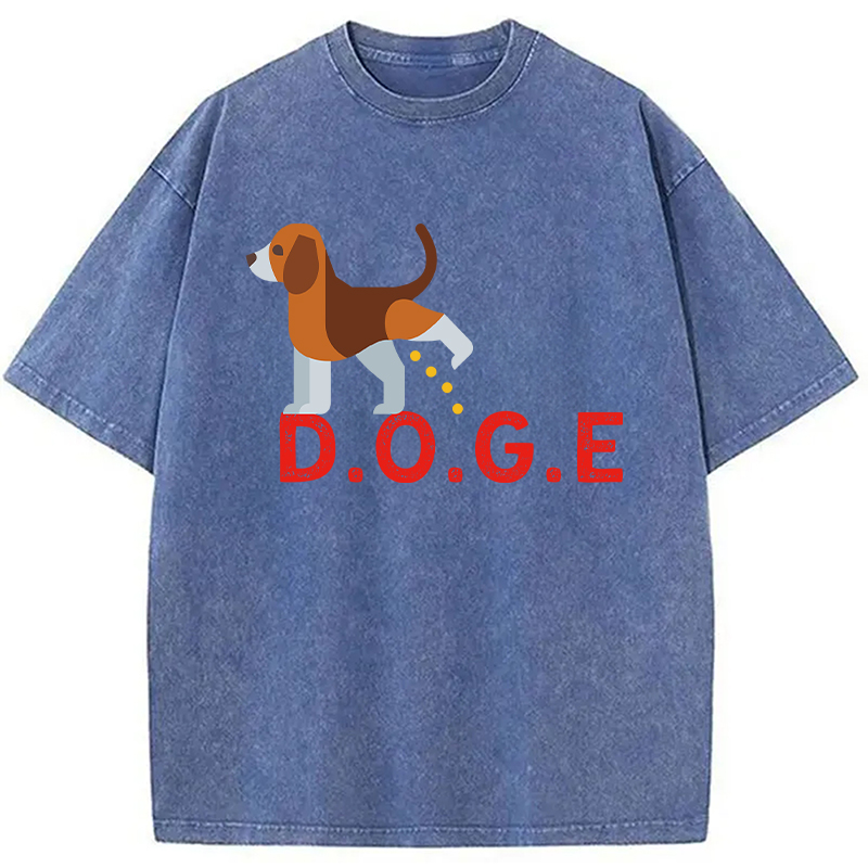 Modecanvas Anti DOGE DTG Printing Washed T-Shirt
