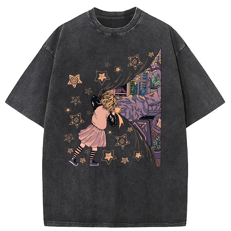 Modecanvas Unveiling Serenity DTG Printing Washed T-Shirt