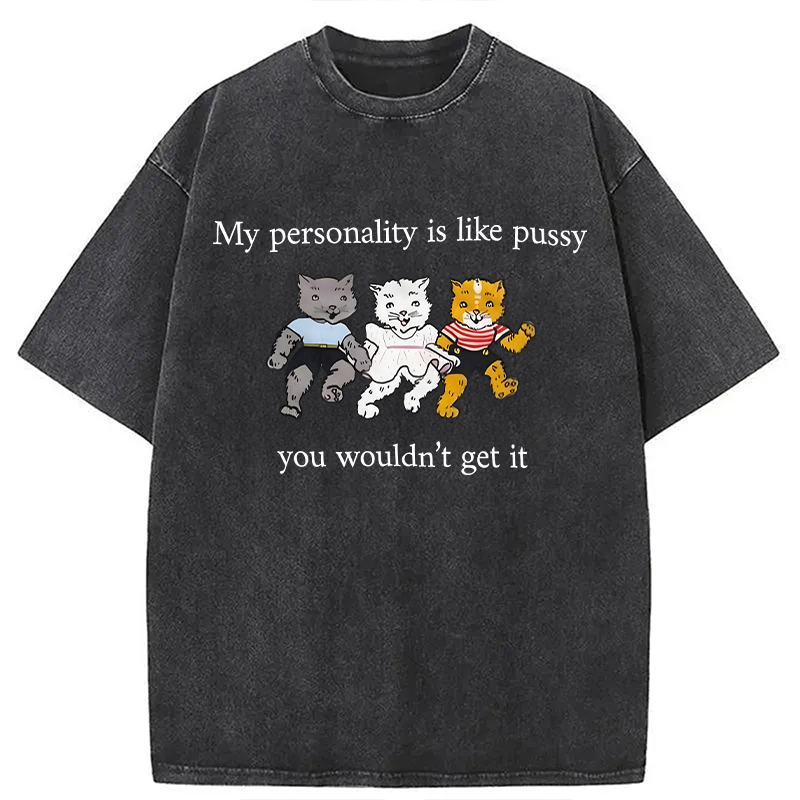 Modecanvas My Personality DTG Printing Washed T-Shirt