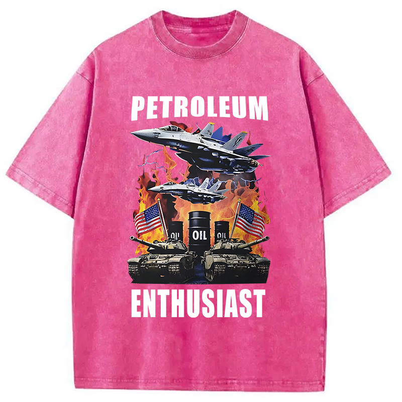 Modecanvas Petroleum Enthusiast Washed T-Shirt-modecanvas