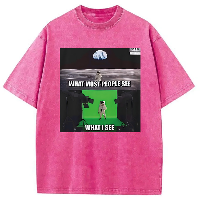 Modecanvas What I See DTG Printing Washed T-Shirt-modecanvas