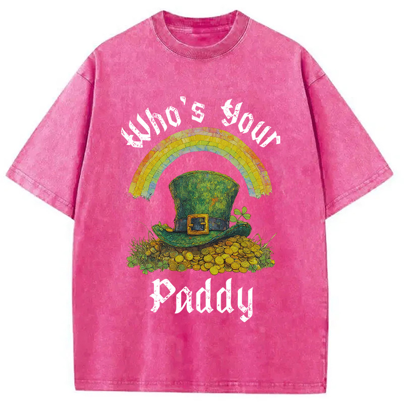 Modecanvas Funny St Patricks Day DTG Printing Washed T-Shirt-modecanvas