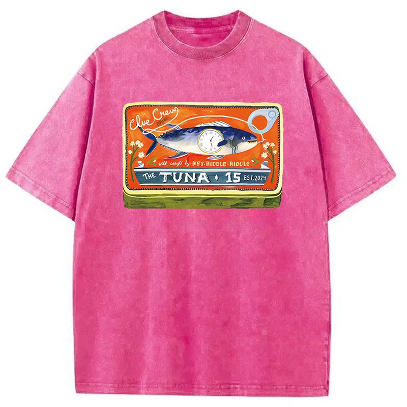 Modecanvas The Tuna 15 DTG Printing Washed T-Shirt