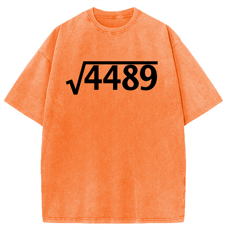 Modecanvas Square Root 4489 DTG Printing Washed T-Shirt