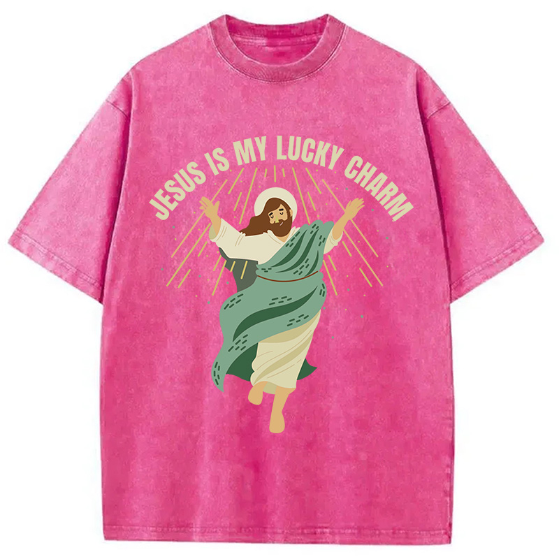 Modecanvas Christian St. Patricks Day DTG Printing Washed T-Shirt