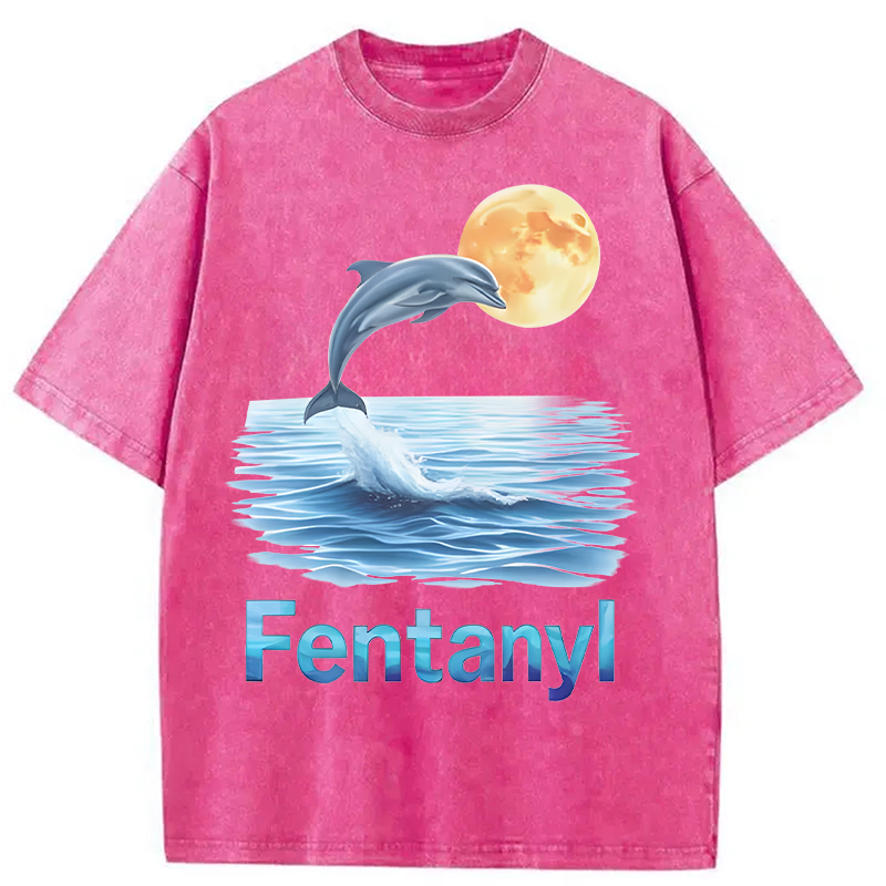 Modecanvas Retro Vaporwave DTG Printing Washed T-Shirt