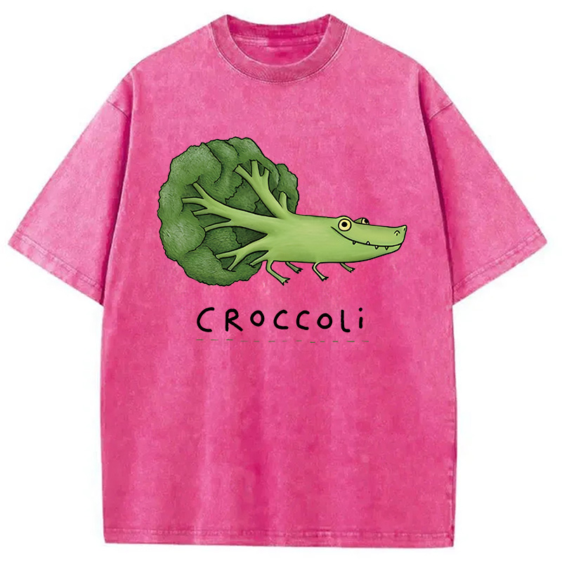 Modecanvas Croccoli DTG Printing Washed T-Shirt
