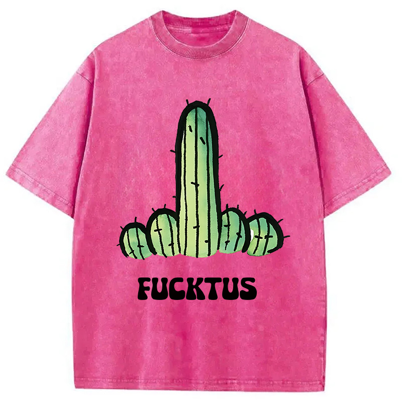 Modecanvas Fucktus DTG Printing Washed T-Shirt
