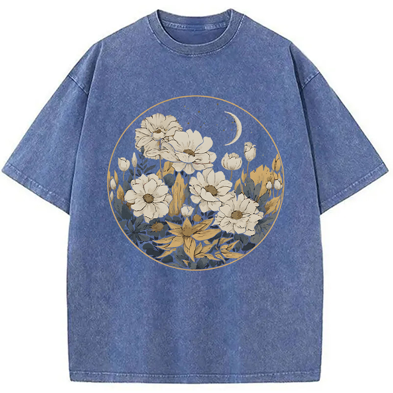 Modecanvas Blissful Harmony DTG Printing Washed T-Shirt