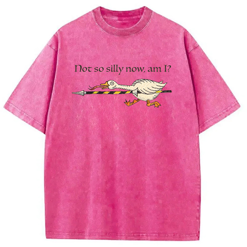 Modecanvas Not So Silly Now Am I? DTG Printing Washed T-Shirt