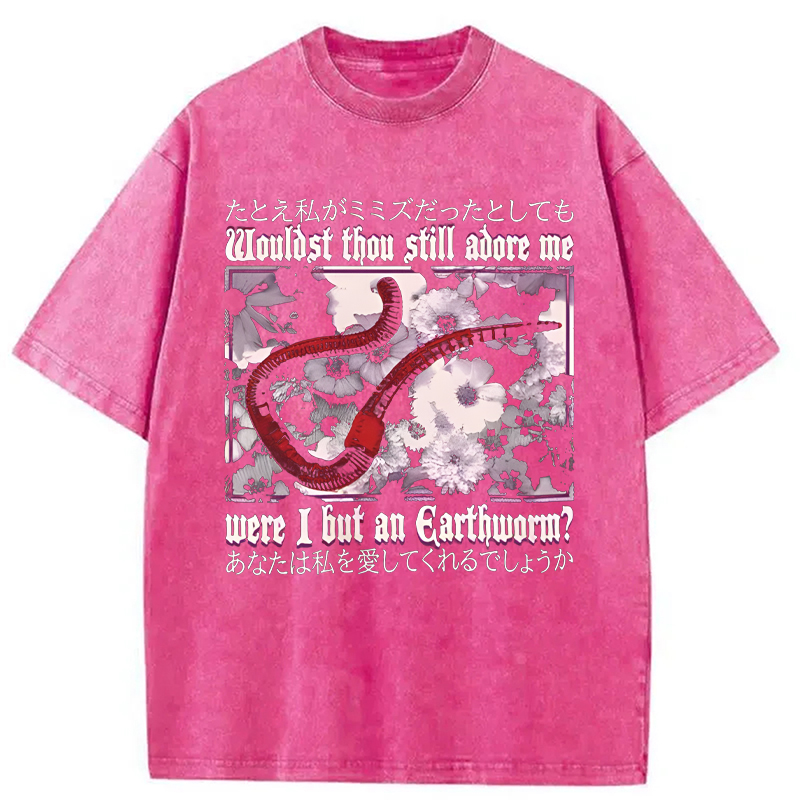 Modecanvas Wouldst Thou Still Adore Me DTG Printing Washed T-Shirt