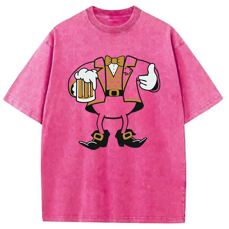 Modecanvas Leprechaun Look-A-Like DTG Printing Washed T-Shirt