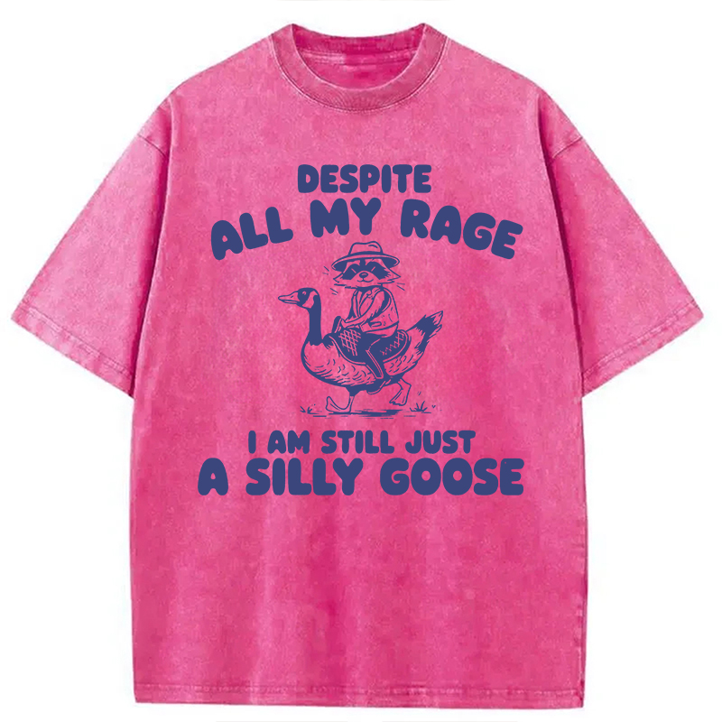 Modecanvas A Silly Goose DTG Printing Washed T-Shirt