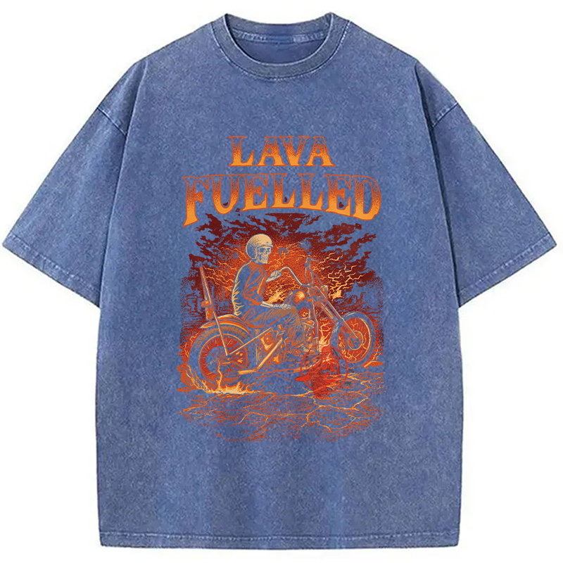 Modecanvas Lava Fuelled DTG Printing Washed T-Shirt