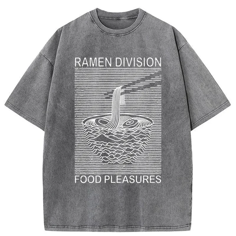 Modecanvas Ramen Division Food Pleasures Washed T-Shirt
