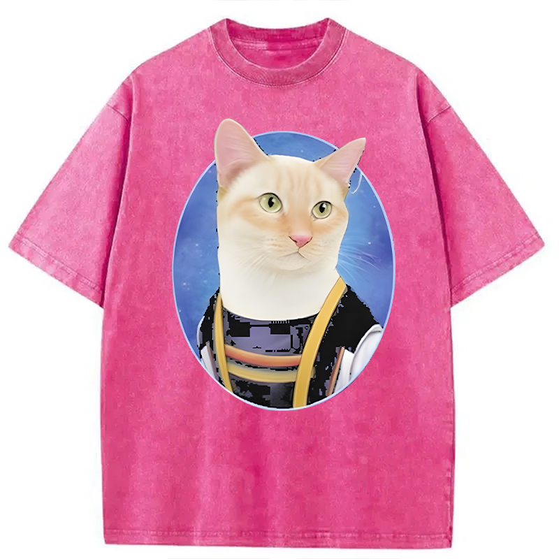 Modecanvas Doctor Mew DTG Printing Washed T-Shirt