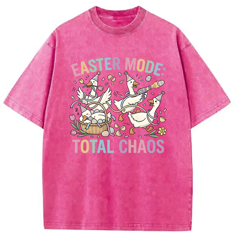 Modecanvas Easter Goose DTG Printing Washed T-Shirt