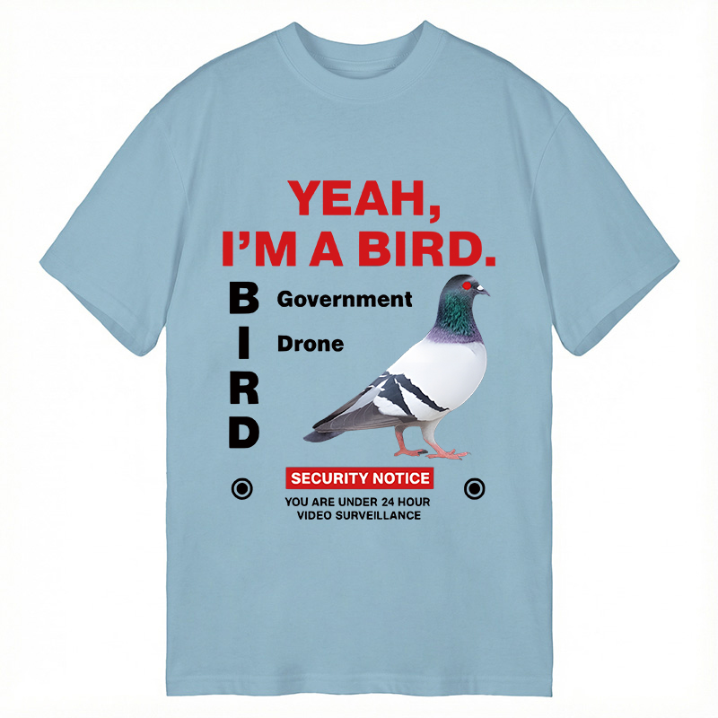 Modecanvas Government Funny Pigeon Puns DTG Printing Classic T-Shirt-modecanvas