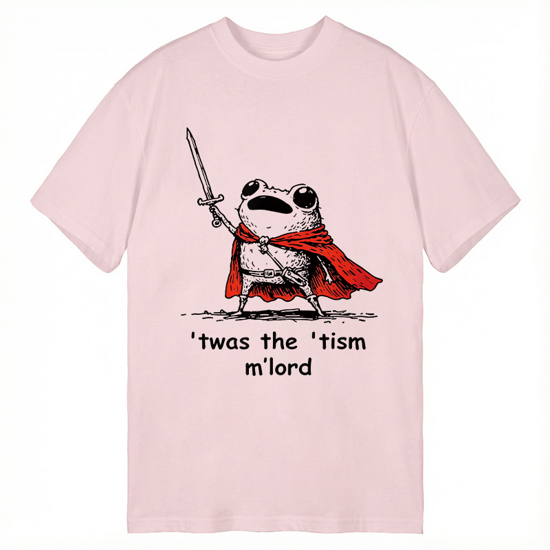 Modecanvas Twas The Tism M Lord Meme DTG Printing Classic T-Shirt-modecanvas
