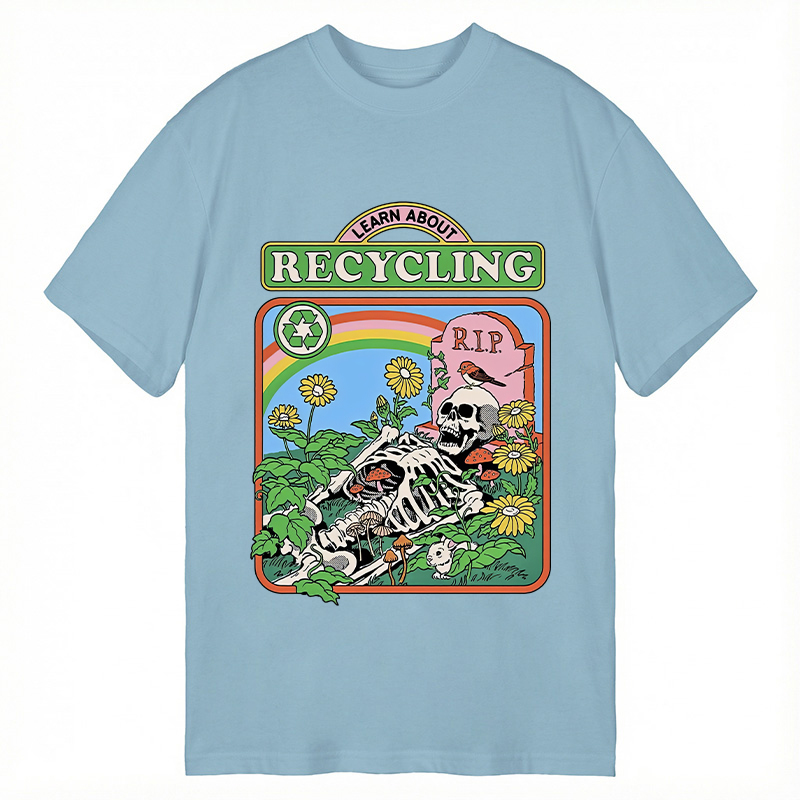 Modecanvas Recycling Life DTG Printing Classic T-Shirt-modecanvas