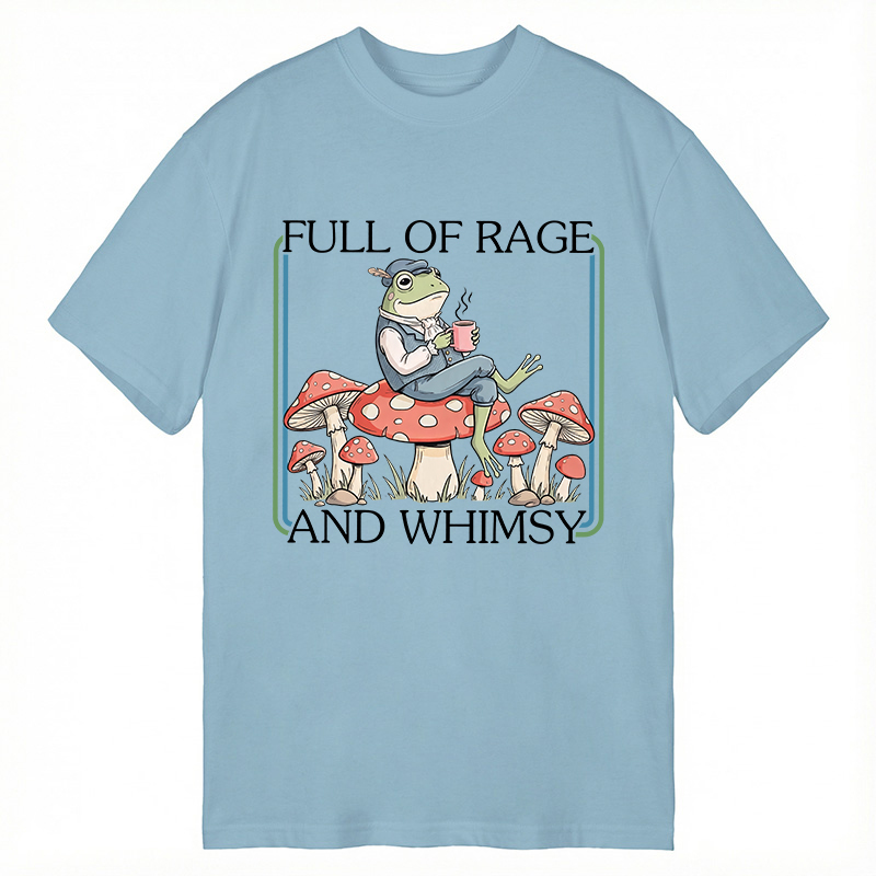 Modecanvas Full Of Rage and Whimsy Frog DTG Printing Classic T-Shirt-modecanvas