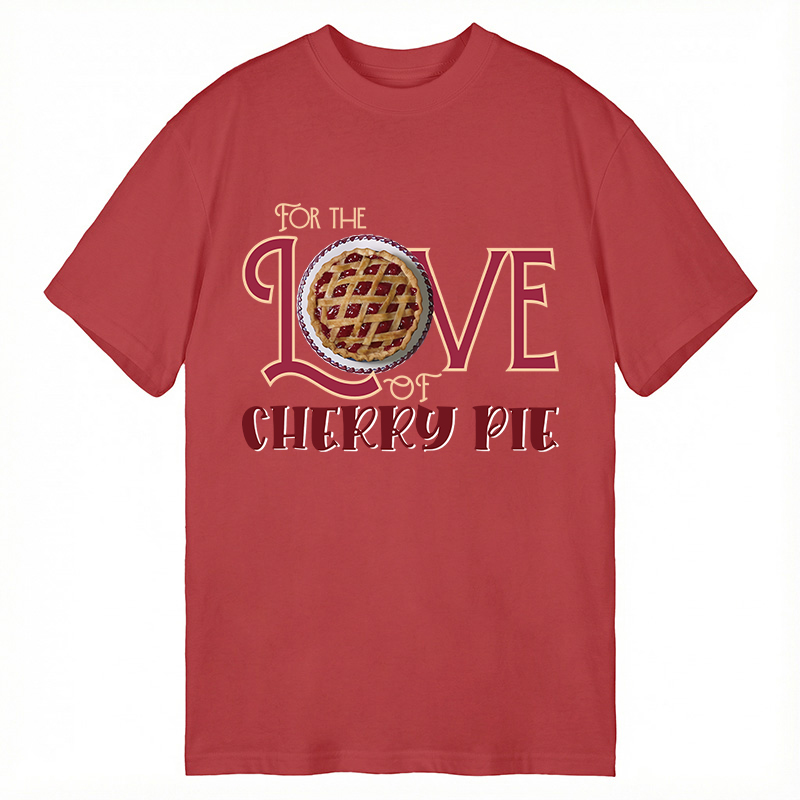 Modecanvas For the Love of Cherry Pie DTG Printing Classic T-Shirt-modecanvas