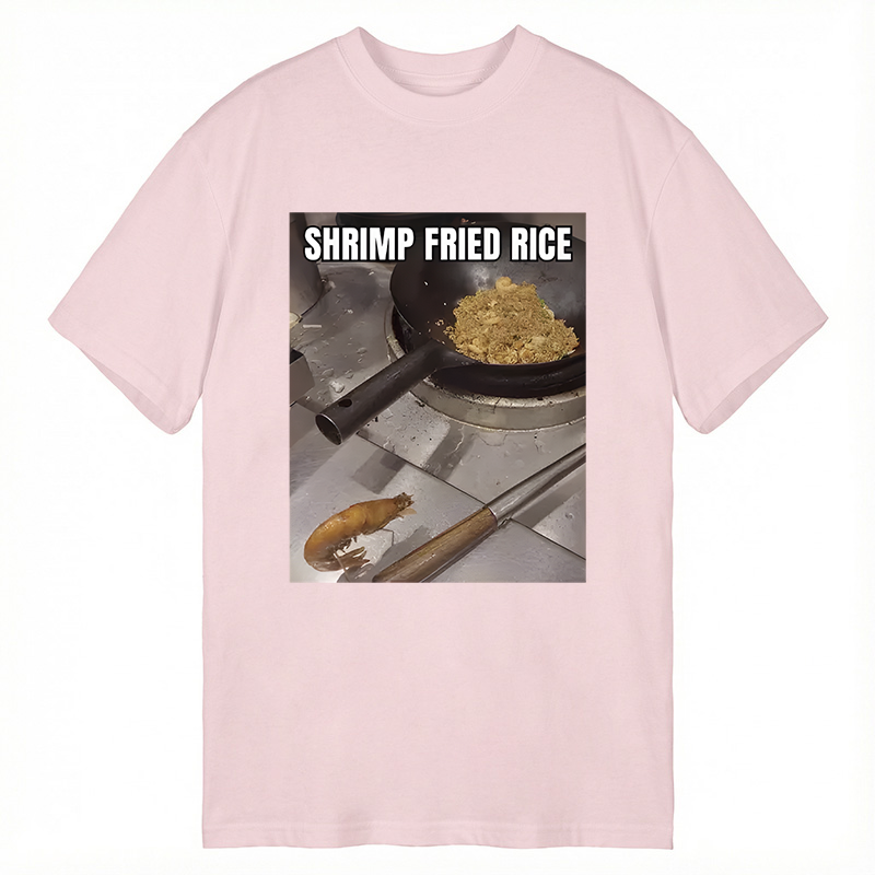 Modecanvas Shrimp Fried Rice Funny DTG Printing Classic T-Shirt-modecanvas
