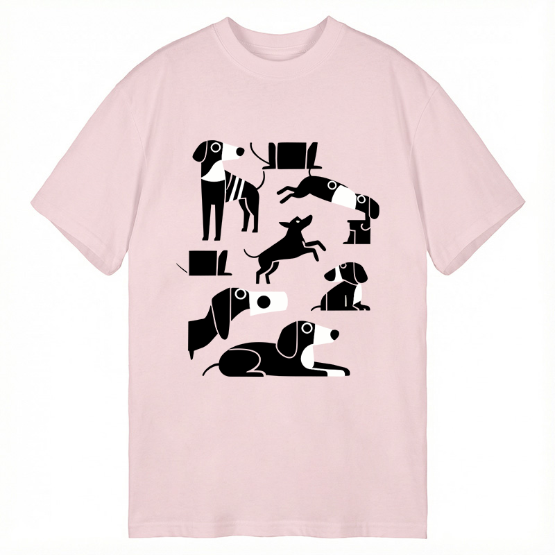 Modecanvas Dachshund Dilemma DTG Printing Classic T-Shirt-modecanvas