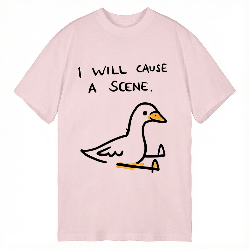 Modecanvas Pigeon Cause Trouble Meme DTG Printing Classic T-Shirt-modecanvas