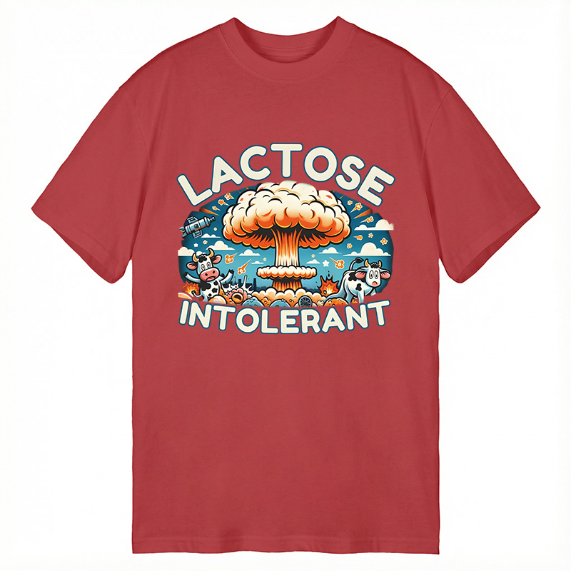 Modecanvas Lactose Intolerant Funny Meme DTG Printing Classic T-Shirt-modecanvas