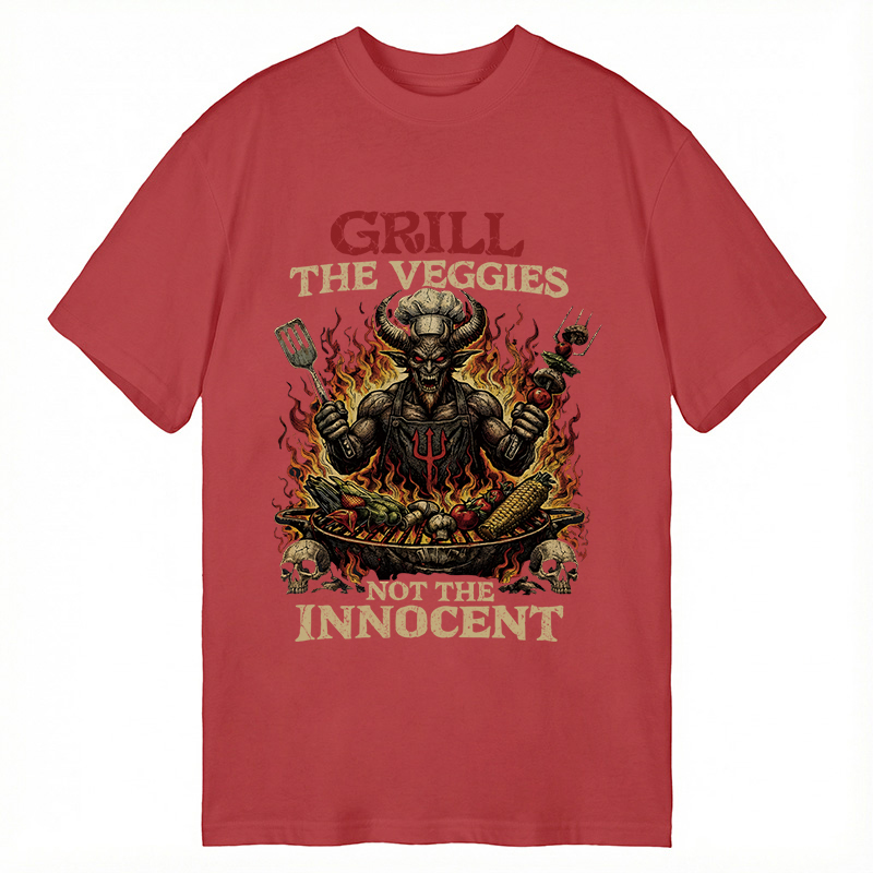 Modecanvas Heavy Metal Vegan Vegetarian DTG Printing Classic T-Shirt-modecanvas