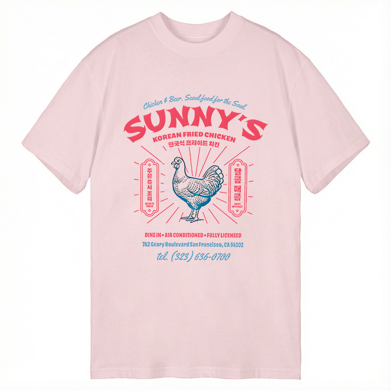 Modecanvas Korean Fried Chicken DTG Printing Classic T-Shirt-modecanvas
