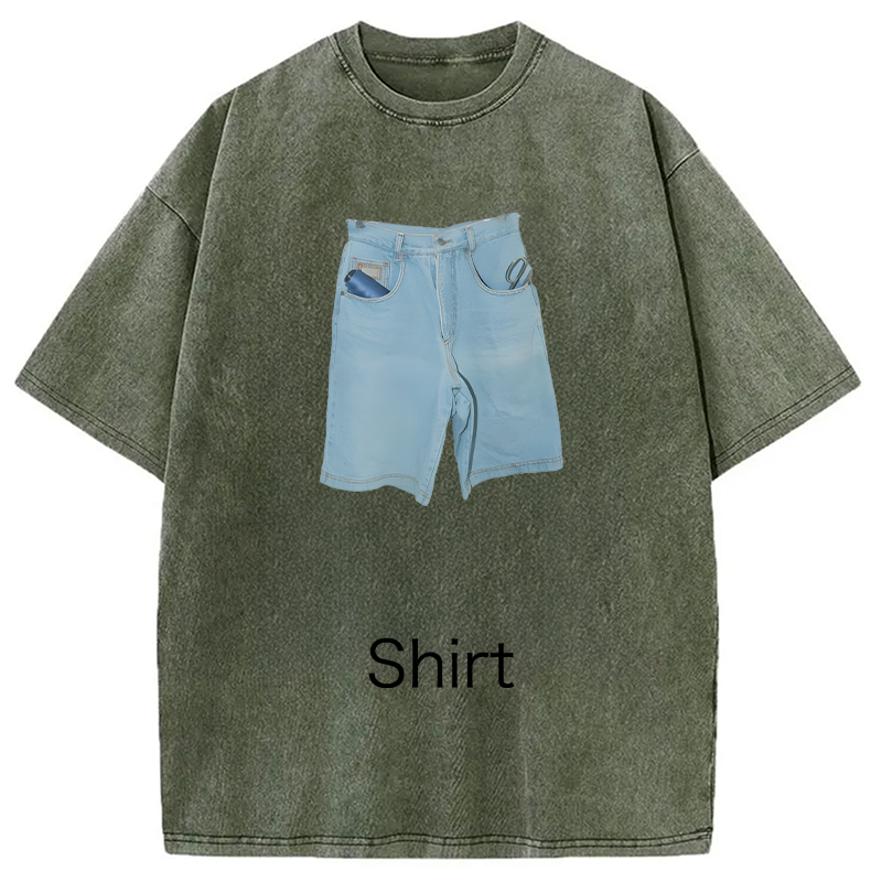 Modecanvas Weirdcore Clothing DTG Printing Washed T-Shirt