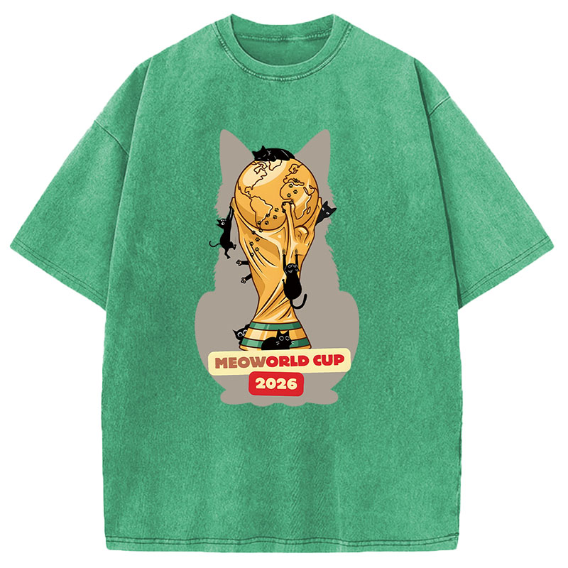 Modecanvas Meoworld Cup 2026 DTG Printing Washed T-Shirt