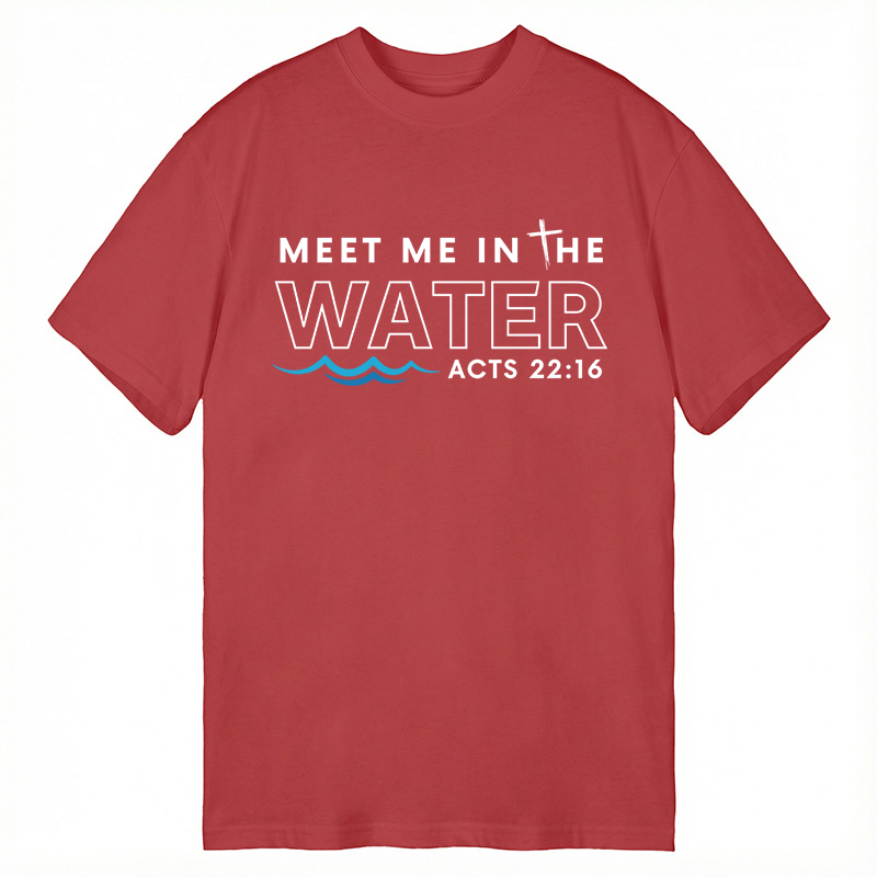 Modecanvas Meet me in the water DTG Printing Classic T-Shirt-modecanvas