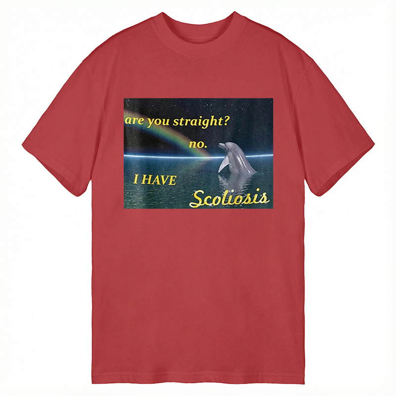 Modecanvas I Have Scoliosis Funny DTG Printing Classic T-Shirt-modecanvas