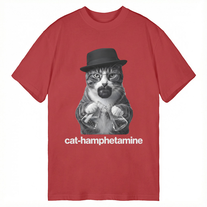 Modecanvas Breaking Bad Inspired Cat DTG Printing Classic T-Shirt-modecanvas