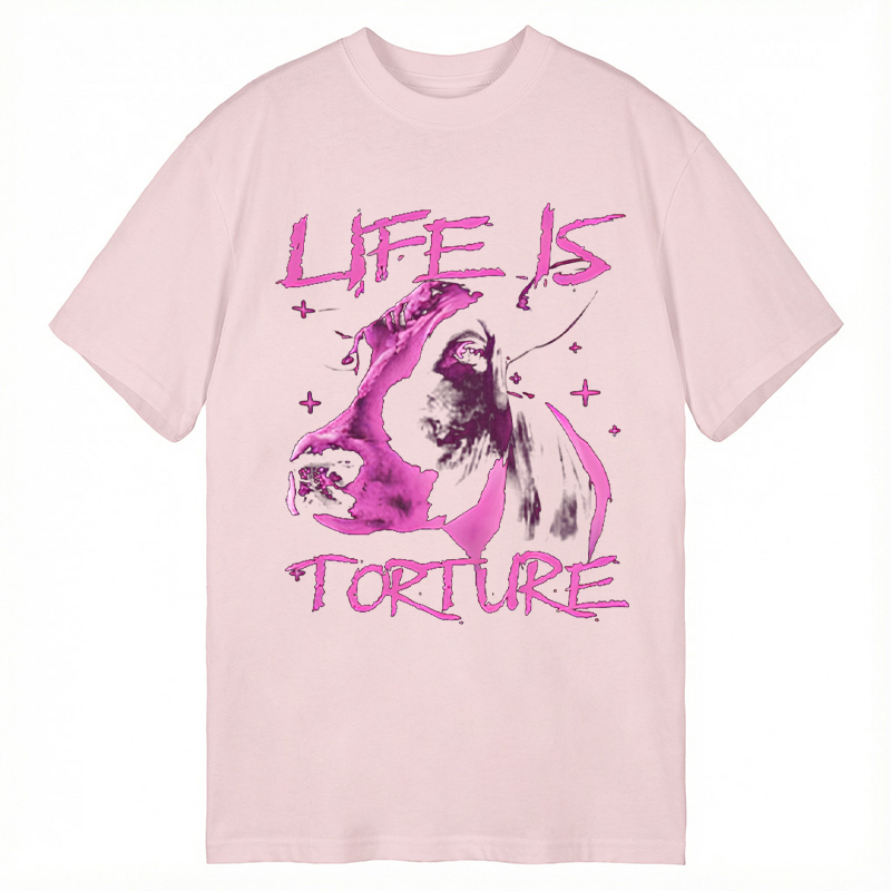 Modecanvas Life is Torture Funny DTG Printing Classic T-Shirt-modecanvas